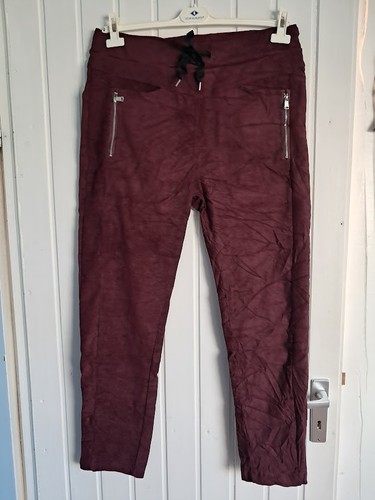 Joggpants velouroptik weinrot - joggpants,