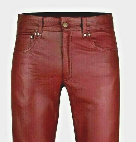 Lederhose weinrot lederjeans - lederhose,