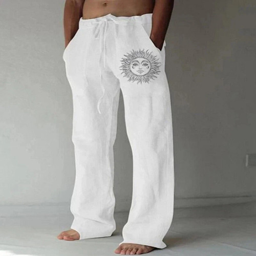 Herren leinenhose stoffhose - herren,