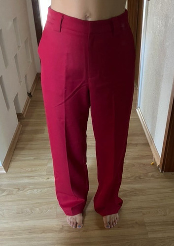 Damenhose weinrot cord - na-kd,