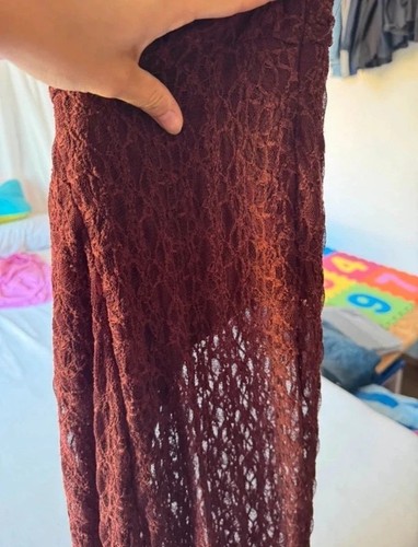 Hose spitze burgundy - spitze, gr.s