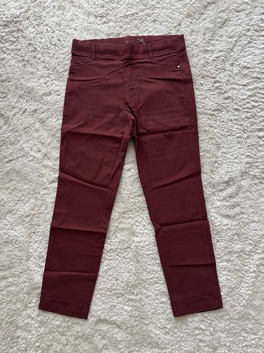 Stoffhose bordeaux weinrot mit - stoffhose,